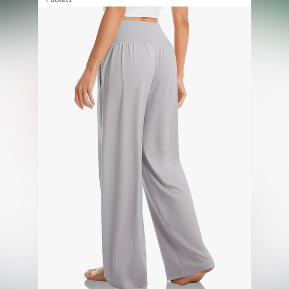 NWT bundle of 2 ,SUNYAA wide leg, Tommy control high waist yoga pants size L - Picture 5 of 15